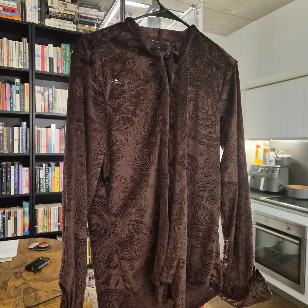*** SOLD*** ASOS Brown Paisley Dress Shirt